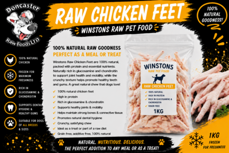 Winstons Raw Pet Food Chicken Feet